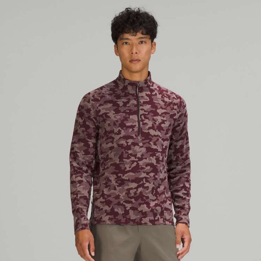 Lululemon Men's Surge Warm 1/2 Zip - Red